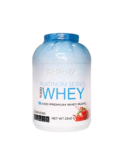 Sportica Nutrition Whey Protein Platinium Series 2340 Gr Çilek