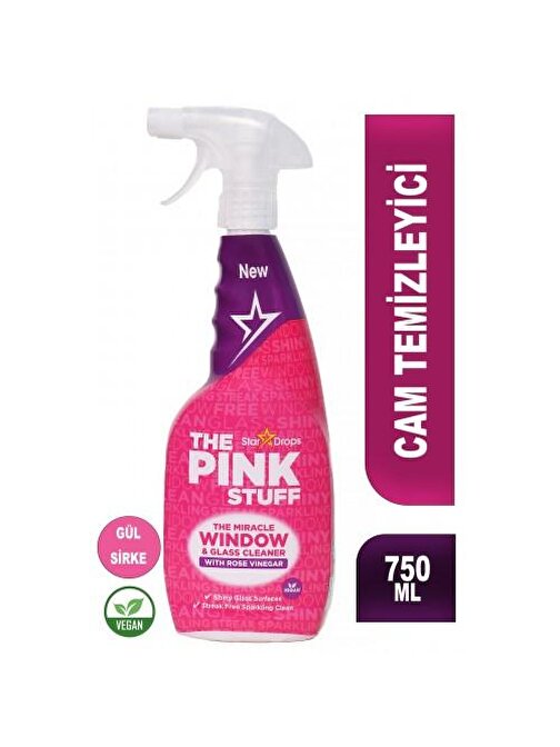 The Pink Stuff Vinegar Mucizevi Cam Temizleyici 750 ml