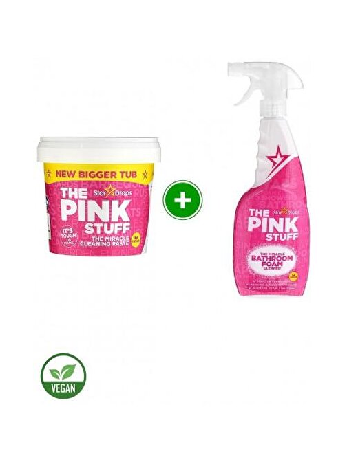 ThePinkStuff Temizlik Macunu 850 gr + Banyo Köpük Temizleyici 750 ml