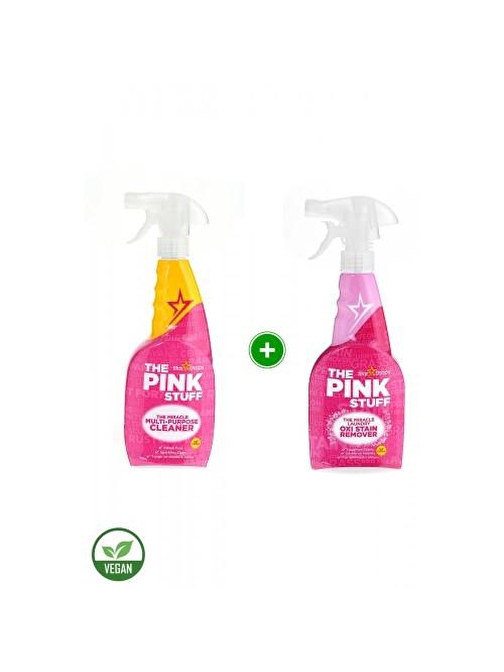 ThePinkStuff Oxi Leke Çıkarıcı Sprey 500ml+Çok Amaçlı Sprey 750 ml