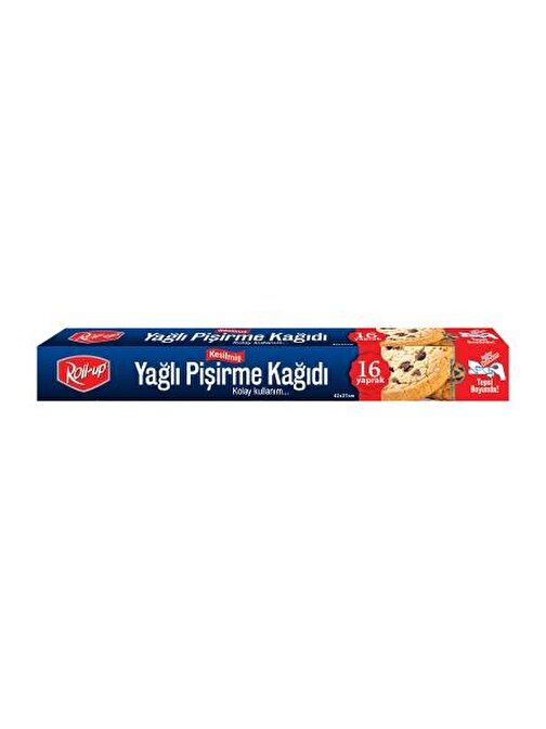 Roll-Up Silikonlu Kesilmiş Pişirme Kağıdı 37cm x 42cm 16 Yaprak