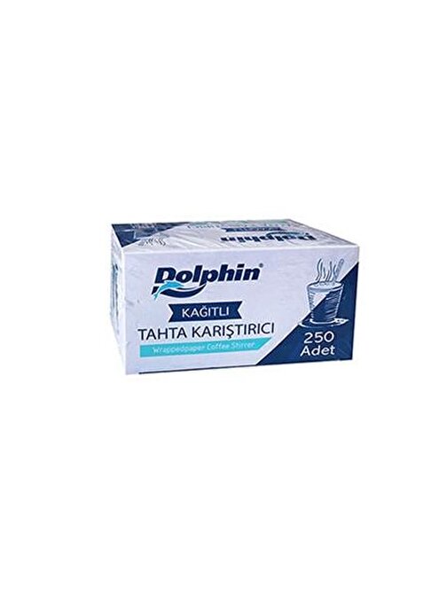 Dolphin Kağıtlı Tahta Karıştırıcı 11cm 250li