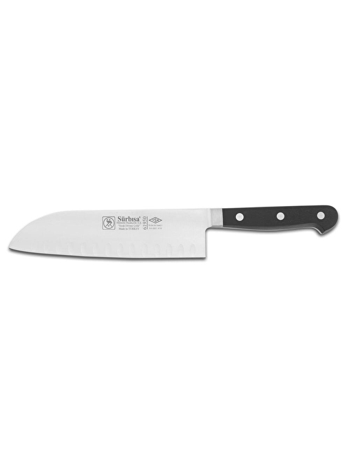 Sürbısa 61950 Dövme Oluklu Santoku Şef Bıçağı 18 Cm