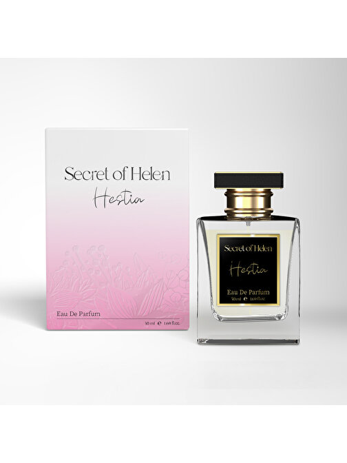 Secret of Helen Hestia EDP Kadın Parfüm,Meyveli-Çiçeksi,Çilek, Şakayık, Yasemin, Meşe Yosunu, Amber, 50ml