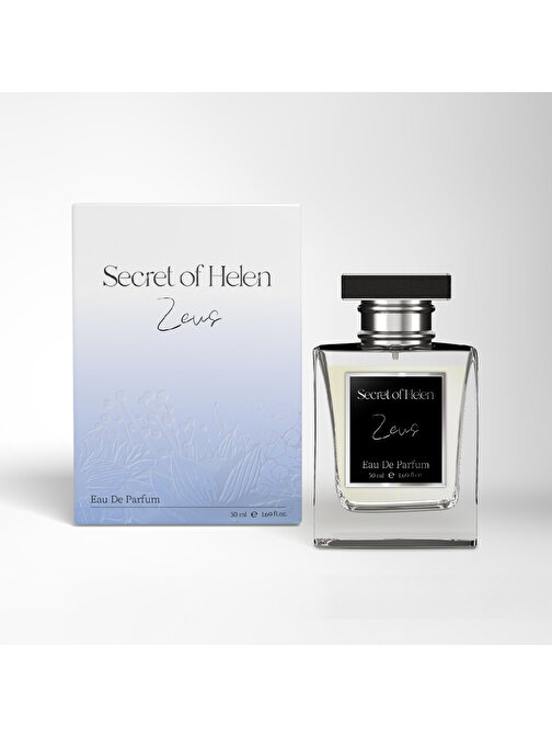 Secret of Helen Zeus EDP Erkek Parfüm, Odunsu-Aromatik,Sedir, Paçuli, Narenciye, Sardunya, Amber, 50ml