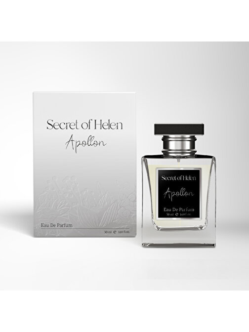 Secret of Helen Apollon EDP Erkek Parfüm, Fresh-Meyvemsi, Bergamot, Ylang-ylang, Vanilya, Paçuli, Sedir, Misk, 50ml