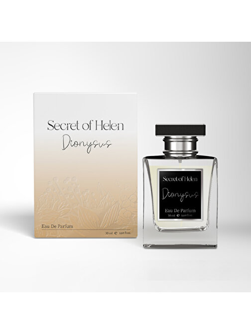 Secret of Helen Dionysus EDP Erkek Parfüm, Baharatlı-Odunsu,Greyfurt, Ardıç, Gül, Paçuli, Oud, Buhur, 50ml