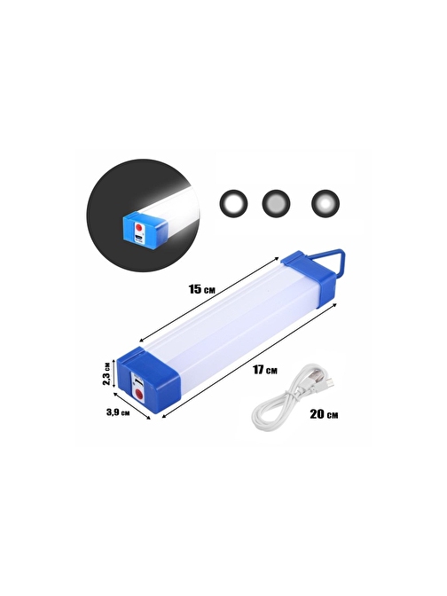 Polizei P-150 Şarjlı Mıklatıslı USB Işıldak