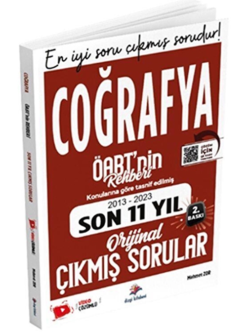 KPSS ÖABT Coğrafya Öğretmenliği Konulara Göre Tasnif Edilmiş Tamamı Video Çözümlü Son 11 Yıl Çıkmış Sorular Dizgi Kitap