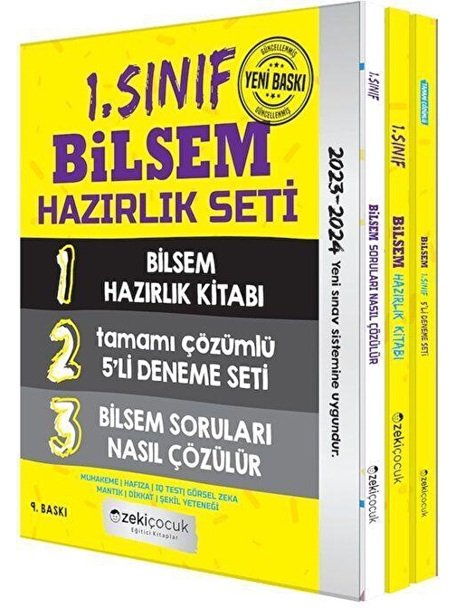 1. Sınıf BİLSEM Hazırlık Seti Zeki Çocuk Yayınları