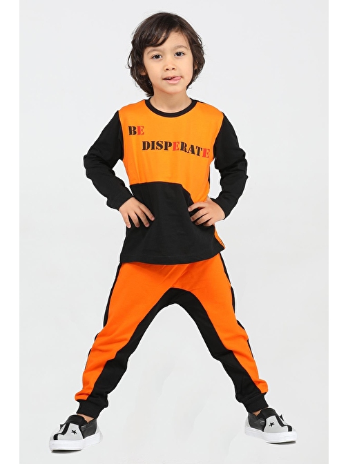 LupiaKids Disperate Erkek Çocuk Pantolon Tshirt Alt Üst Takım LP-22WIN-074