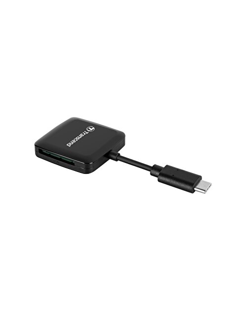 Transcend TS-RDC3 SD/microSD, USB 3.2 Gen 1, Siyah, Type C Kart Okuyucu