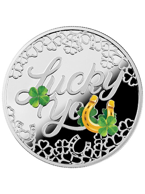 AgaKulche Lucky You 500 CFA One Dolar Gümüş Sikke Coin (999.0)