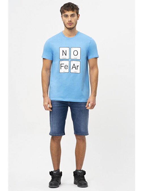No Fear Orijinal Erkek T-shirt Mavi