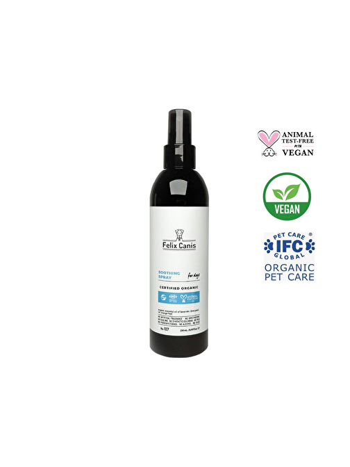 Köpekler İçin Rahatlatıcı Sprey Organik ve Vegan 250Ml