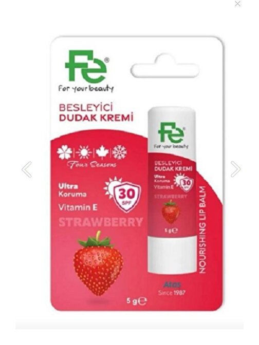 Fe Lip Balm Çilekli SPF30 5 gr