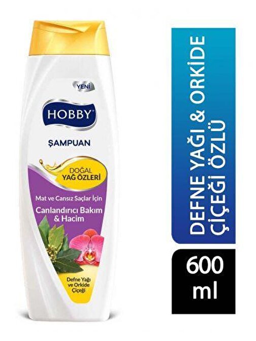 Hobby Şampuan Defne & Orkide Özlü 600 ml