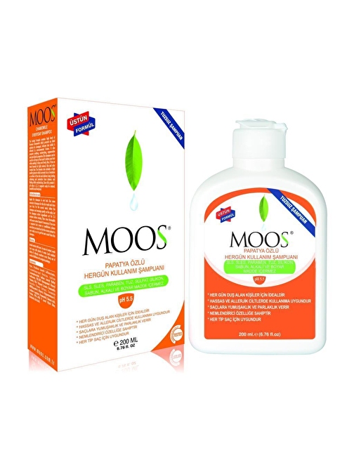 Moos Papatya Özlü Hergün Kullanım Şampuanı 200 Ml.