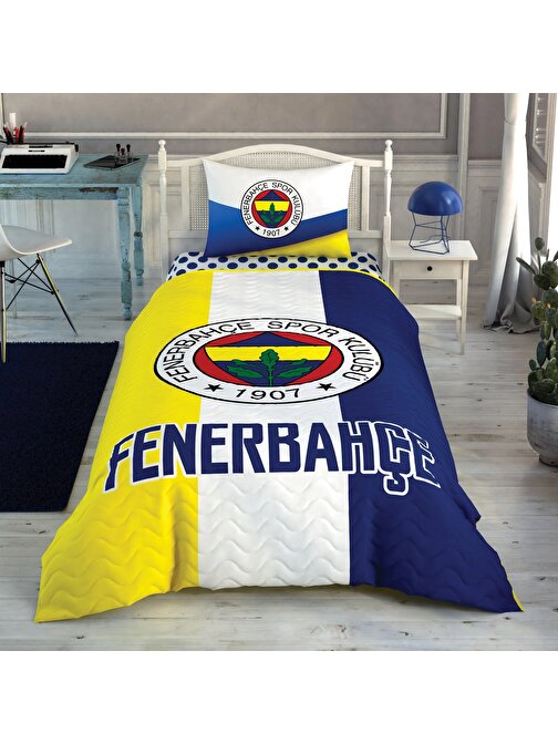 Taç Fenerbahçe Lacivert Logo Complete Set, 4 Mevsim Uyku Seti