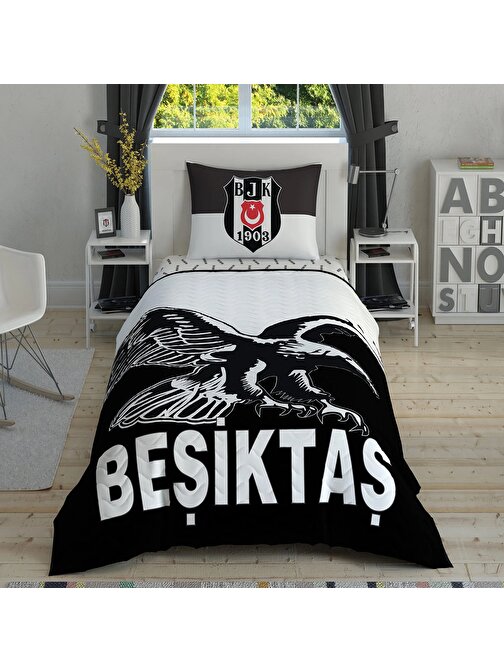 Taç Beşiktaş Kartal Logo Complete Set, 4 Mevsim Uyku Seti