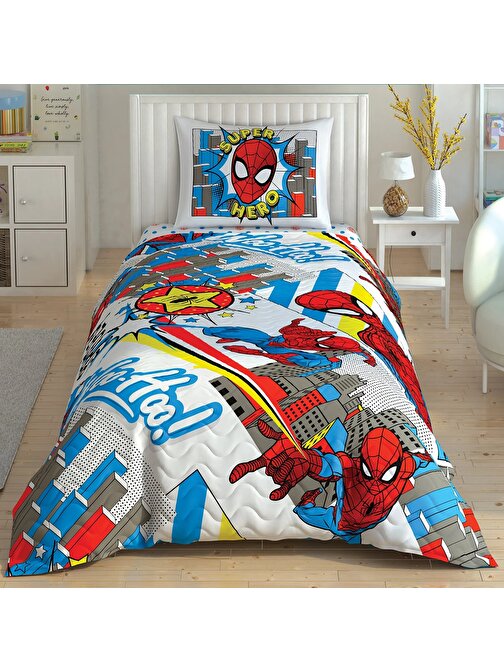 Taç Spiderman Hero Complete Set, 4 Mevsim Uyku Seti