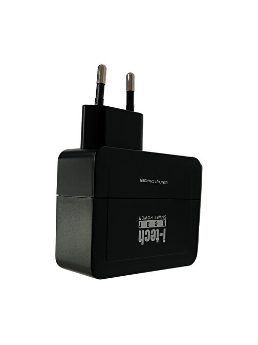 i-tech ITG-USC01  2USB AKILLI ŞARJ,4A 20W,SİYAH