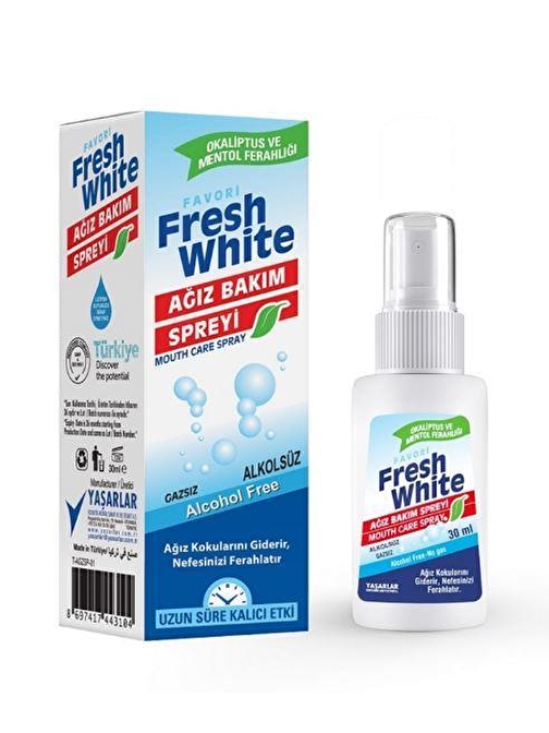 Fresh White Ağız Kokusu Spreyi 30 ml