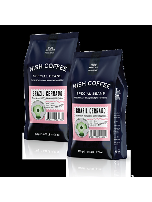 Nish Filtre Kahve Brazil Cerrado 2 x 250 gr