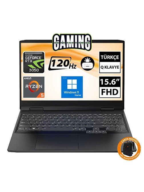 Lenovo IdeaPad Gaming 3 82SB00UETR04 Ryzen5 6600H 16GB 1TBSSD RTX3050 15.6" FullHD W11H Taşınabilir Bilgisayar-CNT005