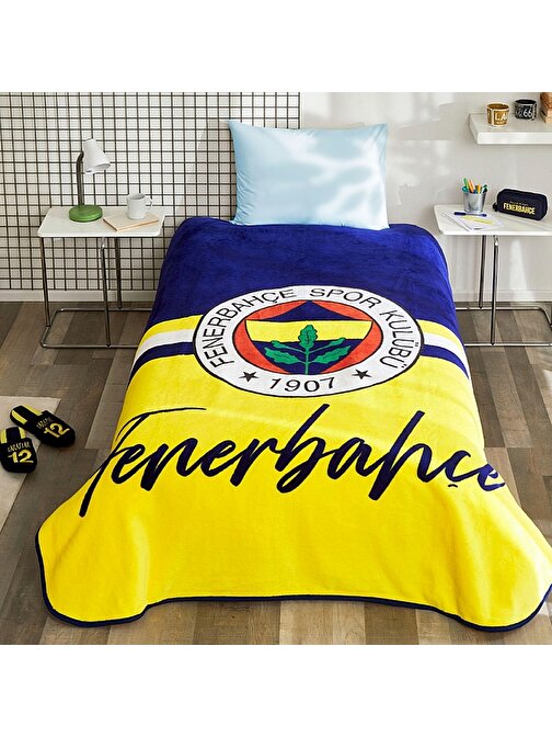 Lisanslı Fenerbahçe Tek Kişilik Kışlık Battaniye