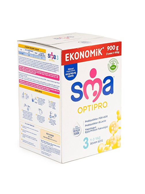 SMA OPTİPRO PROBİYOTİK 3 DEVAM SÜTÜ 900 GR 1-3 YAŞ