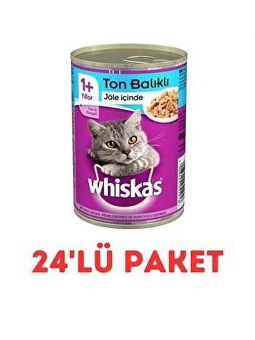 Whiskas Ton Balıklı Kedi Konserve 400 Gr 24'Lü Paket