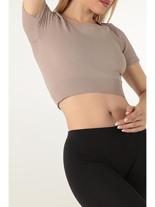 DoReMi Seamless Kısa Kollu Crop