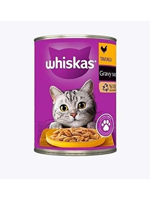 Whiskas Tavuklu Kedi Konservesi 400 Gr 12'Li Paket