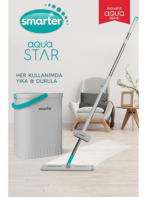 SMARTER AQUA STAR TEMİZLİK SETİ TABLET MOP PASPAS