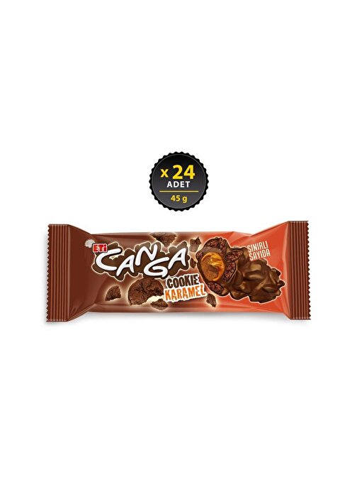 Canga Cookie Karamel 45 g X 24 Adet
