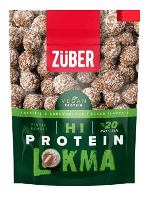 Züber Hi Protein Lokma Vegan Fıstık Ezmeli 84 g