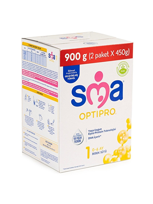 SMA OPTİPRO PROBİYOTİK 1 BEBEK SÜTÜ 900 GR. 0-6 AY