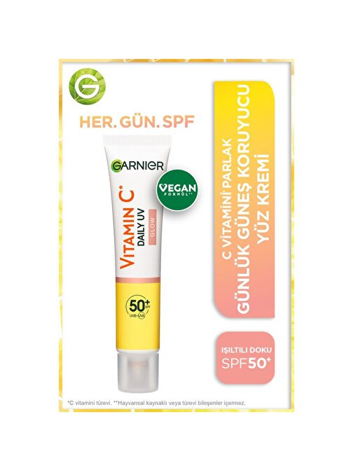Garnıer C Vitamini Işıltılı Doku Güneş Koruyucu Krem Spf 50 40 ml