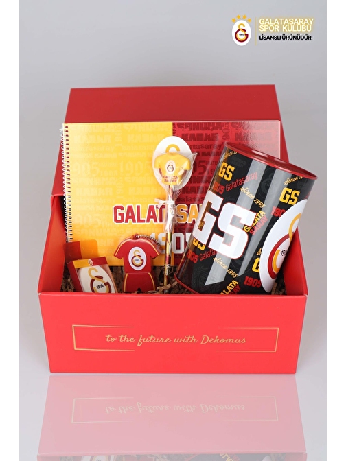 DEKOMUS GIFT BOX ÖZEL KUTULU LİSANSLI GALATASARAY KIRTASİYE SETİ