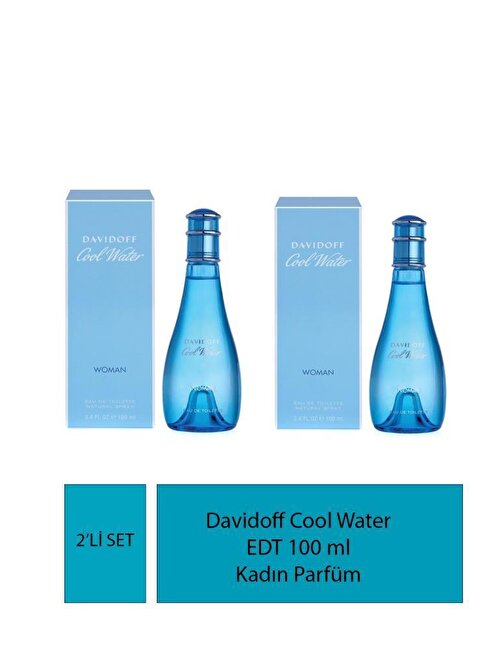 Davidoff Cool Water EDT 100 ml Kadın Parfüm X2