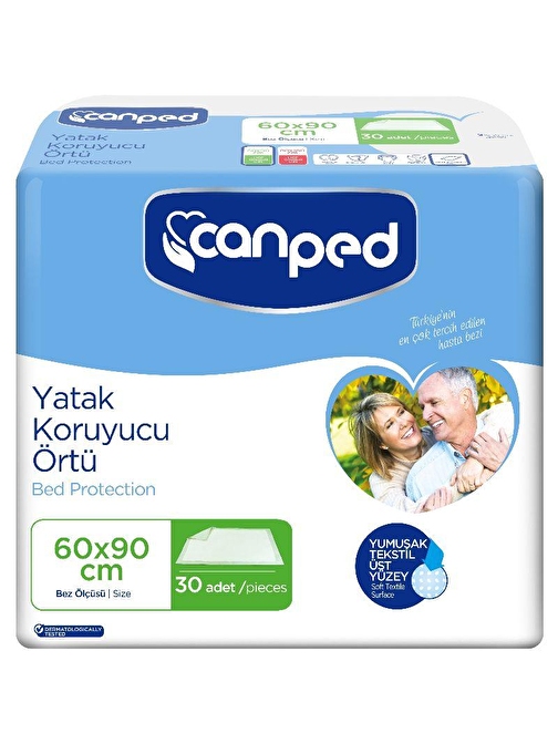 CANPED YATAK KORUYUCU 60X90 30 ADET-4 LÜ PAKET 120 ADET