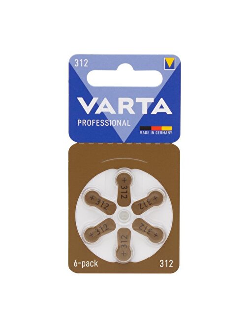 VARTA 312 NO KULAKLIK PİLİ (6LI PAKET)