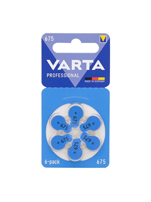 VARTA 675 NO KULAKLIK PİLİ (6LI PAKET)