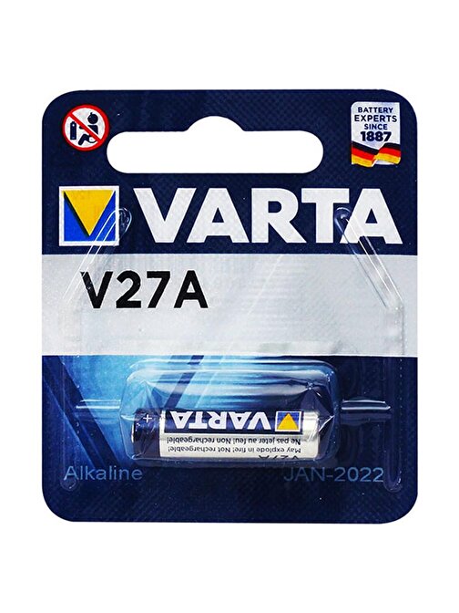 VARTA 27A 12 VOLT ALKALİN PARA PİL (TEKLİ PAKET FİYATI)