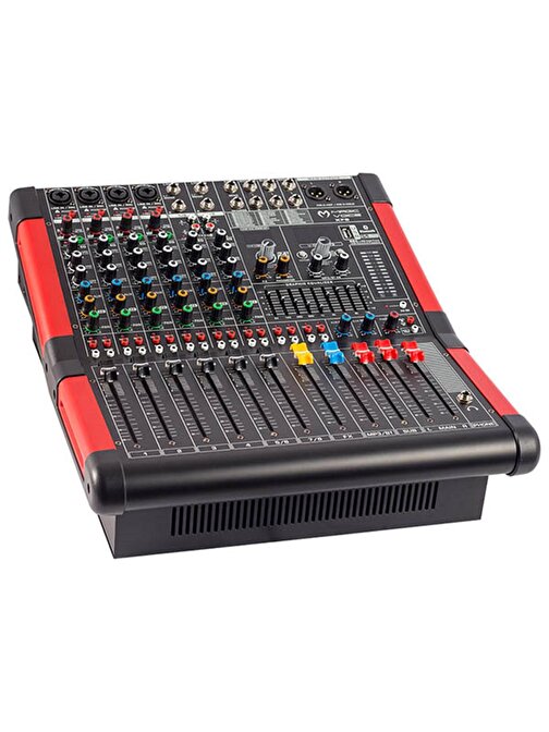 MAGICVOICE MV-A800 XF 8 CH-2X650 W-USB/BT POWER MIXER