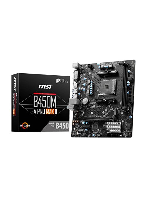 MSI B450M-A PRO MAX II AMD DDR4 4133Mhz(OC) MATX AM4