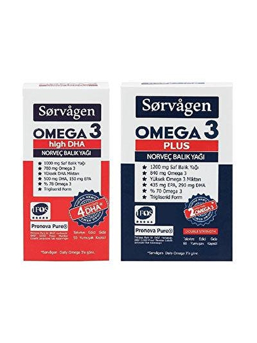 Sorvagen Omega-3 High DHA & Omega-3 Plus