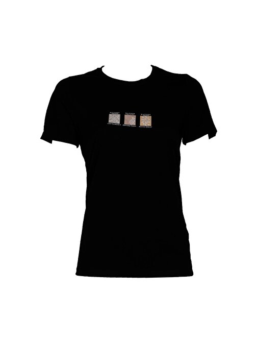 Matisse Baskı  Trender Kadın T-Shirt SİYAH