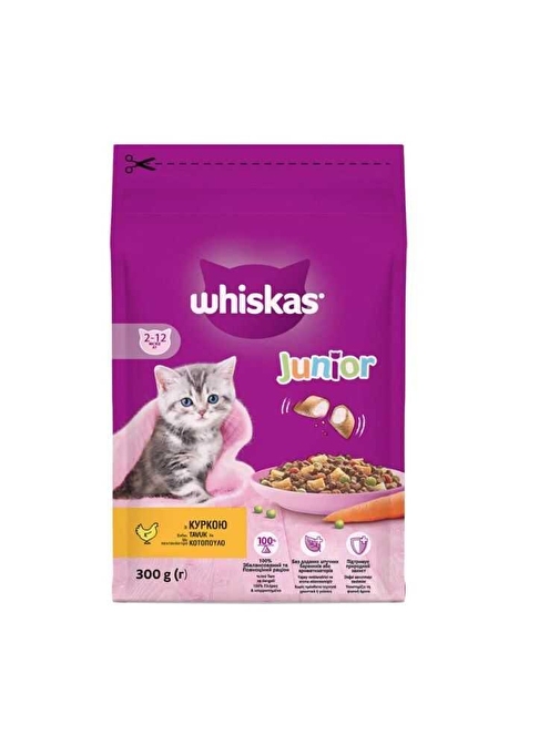 Whiskas Tavuklu Yavru Kuru Kedi Maması 300 Gr